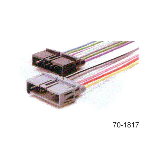 This wire harness will easily wire, matched wire colors, to your aftermarket 